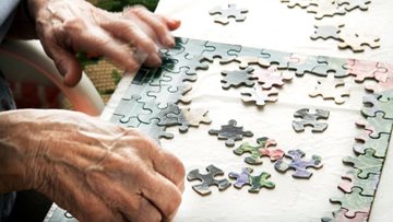 Puzzle time at Burton-on-Trent home